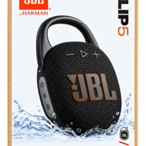 JBL Clip 5 Portable Bluetooth Speaker – Black