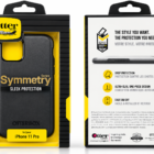 Front and back of OtterBox Symmetry packaging for iPhone 11 Pro