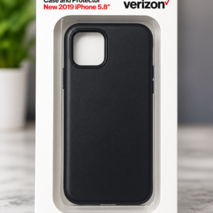 Verizon case and tempered glass screen protector bundle for Apple iPhone 11 Pro 5.8 inch