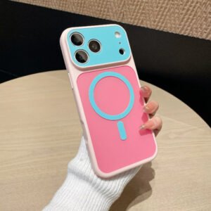 iPhone 17 Dopamine Magnetic Case – Ice Blue