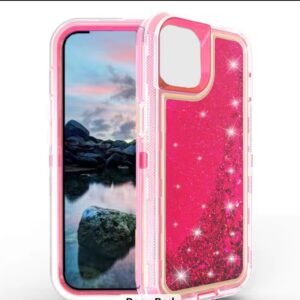 iPhone 17 Floating Glitter Case – Hot Pink