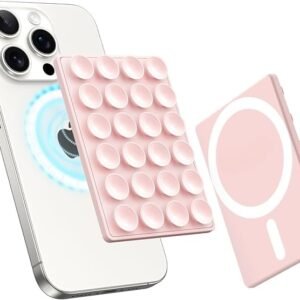 Sticky MagSafe Suction Phone Mount – Pink