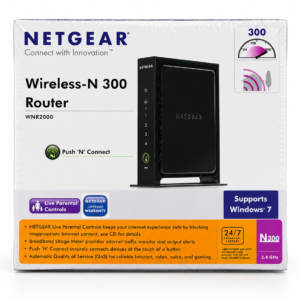 NETGEAR WNR2000 N300 Wireless-N router in retail packaging